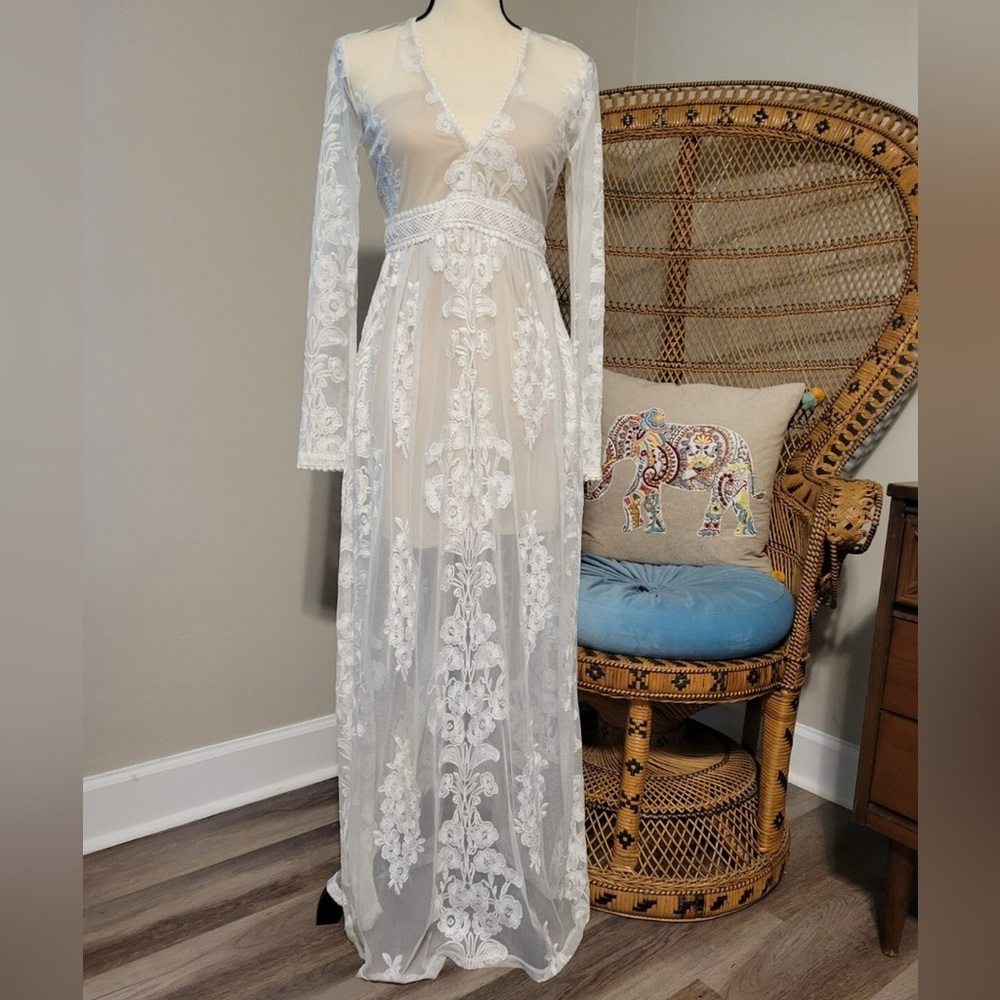 Altar'd State Lace Overlay Dress